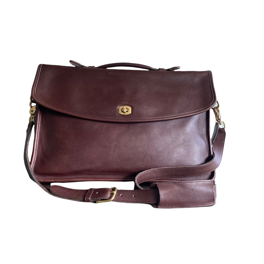 Vintage Coach Lexington Briefcase in Burgundy